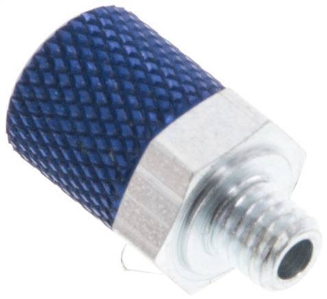 [F27XT] Raccord droit en aluminium 6x4 et M5 avec filetage mâle