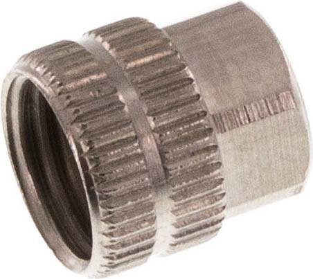 [F285X] 4,3x3mm (M7x0,75) Écrou-raccord en laiton nickelé