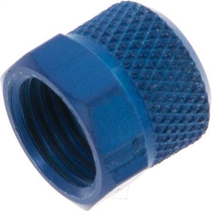 [F2868] 6x4 M10x1mm Union Nut Aluminium