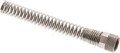 [F286R] 8x6mm (M12x1) Nickel-plated Brass Union Nut Bend Protection