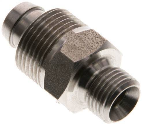 [F2873] 10x8 & G1/8'' Stainless Steel 1.4571 Straight Push-on Fitting with Male Threads