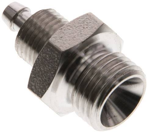 [F2874] 6x4 & G1/4'' Stainless Steel 1.4571 Straight Push-on Fitting with Male Threads