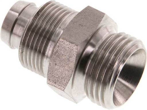 [F2879] 12x10 & G3/8'' Stainless Steel 1.4571 Straight Push-on Fitting with Male Threads