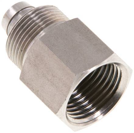 [F287R] 10x8 & G3/8'' Stainless Steel 1.4571 Straight Push-on Fitting with Female Threads