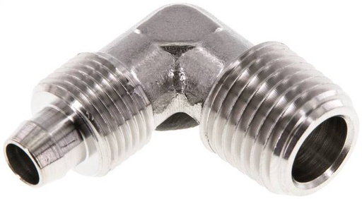 [F287W] 8x6 & R1/4'' Acero inoxidable 1.4404 Racor codo con rosca macho