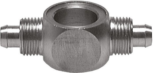 [F288X] 6x4 & M5 Stainless Steel 1.4571 Banjo Tee Push-on Fitting
