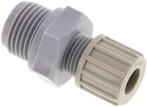 [F289X] 10x8mm & G1/2'' PA Raccord à compression droit avec filetage mâle 10 bar