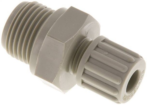 [F28AM] 8x6mm & G1/2'' PP Raccord à compression droit avec filetage mâle 10 bar