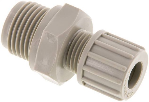 [F28AN] 10x8mm & G1/2'' PP Raccord à compression droit avec filetage mâle 10 bar