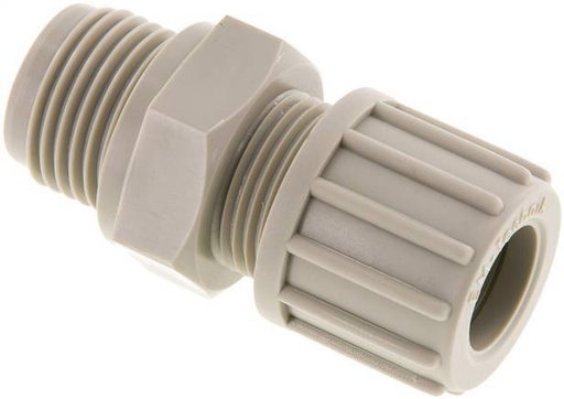 [F28AR] 14x12mm & G1/2'' PP Raccord à compression droit avec filetage mâle 10 bar