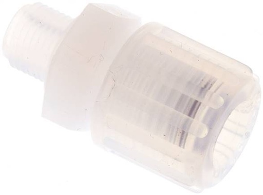 [F28BE] 10x8mm & G1/8'' PFA raccord de coupe droit avec filetage mâle 10 bar