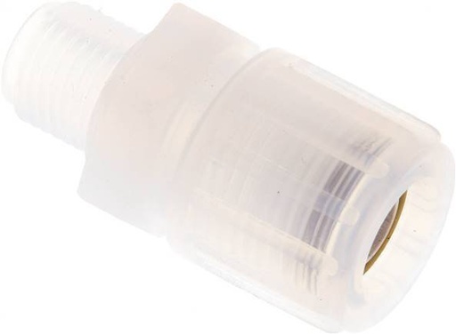 [F28BJ] 12x9mm & G1/4'' PFA Racor de corte recto con rosca macho 10 bar