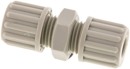 [F28PQ] 8x6mm PP Straight Compression Fitting 10 bar