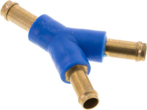 [F293A] 6 mm Brass/Plastic Y Hose Connector