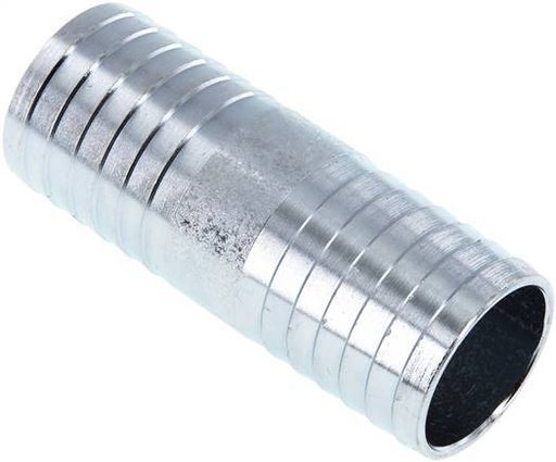 [F294S] 38 mm (1-1/2'') zink plated Steel Hose Connector