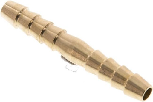 [F295B] 6 mm (1/4'') Brass Hose Connector 50mm