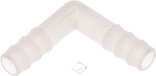 [F297K] 9 mm (3/8'') PVDF Elbow Hose Connector