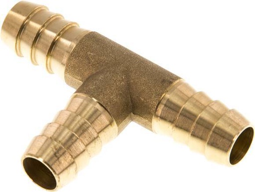 [F298C] 13 mm (1/2'') Brass Tee Hose Connector