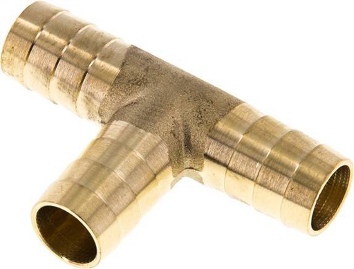 [F298D] 16 mm (5/8'') Brass Tee Hose Connector