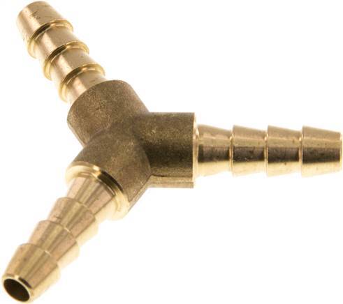 [F299M] 6 mm (1/4'') Brass Y Hose Connector