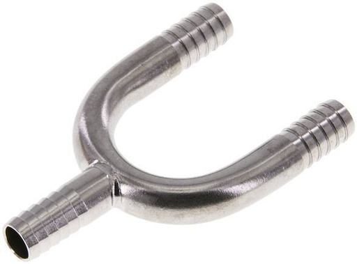 [F299S] 9 mm (3/8'') Stainless Steel 1.4301 Y Hose Connector