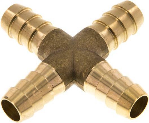 [F29A4] 13 mm (1/2'') Brass Cross Hose Connector