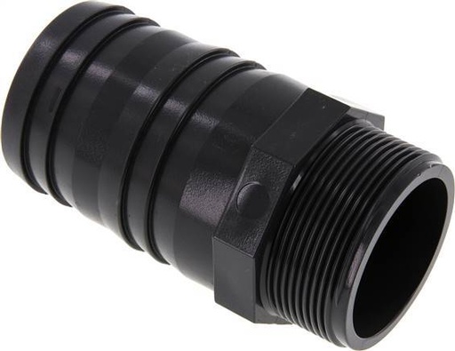 [F29AH] 60 mm & G2'' PVC-U Hose Barb Male 118mm EN 1452-3