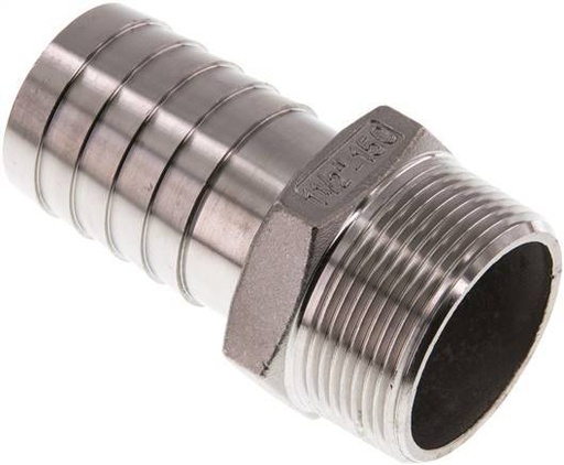 [F29B6] 38 mm & 1-1/2''NPT RVS 1.4408 Slangpilaar Buitendraad