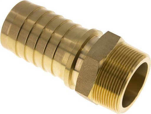 [F29CU] 50x68 mm & R2'' Brass Hose Pillar with Male Threads DIN EN 14423