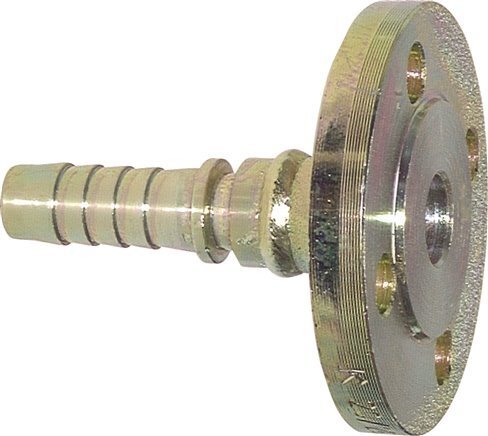[F29D4] 32x48 mm zink plated Steel Hose Pillar with Flange PN 10/16 DIN EN 14423 / DIN 2826