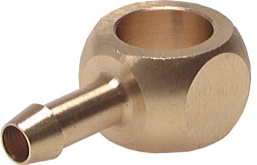 [F29EP] 6 mm (1/4'') & G1/4'' Brass Banjo Fitting with Hose Barb