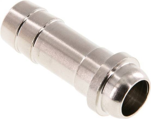 [F29J6] 13 mm (1/2'') nickel plated Brass Hose Barb without Union Nut (G1/2'') 19.5mm