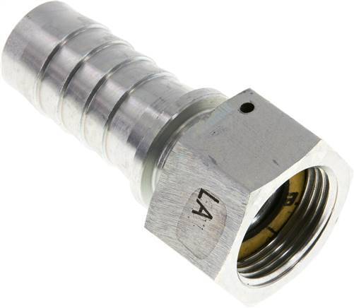 [F29KW] 25x40 mm & G1'' zink plated Steel Hose Pillar with Union Nut DIN EN 14423 / DIN 2826