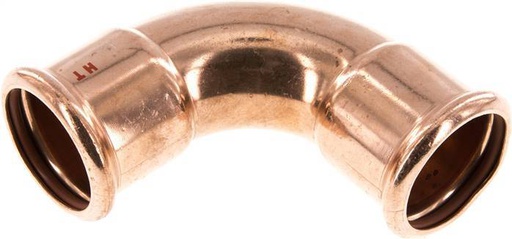 [F29TF] 90deg Elbow Press Fitting - 42mm Female - Copper alloy