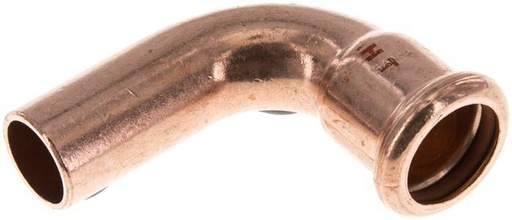 [F29X4] Accesorio a presión codo de 90 grados - 18 mm hembra y 18 mm macho - Aleación de cobre