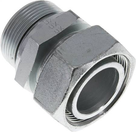 [F2AFM] 42L & G1-1/2'' Acero Zincado Rótula Recta con Rosca Macho 160 bar NBR Ajustable ISO 8434-1