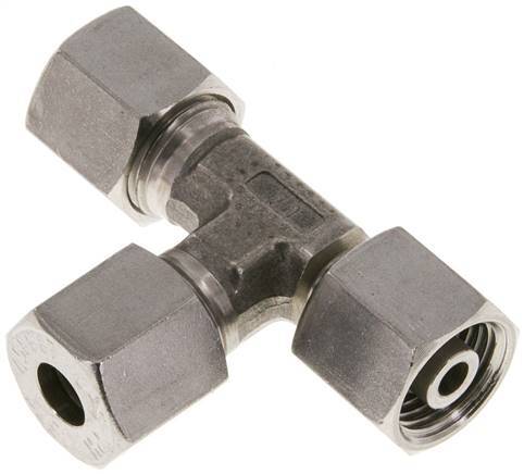 [F2CPG] Accesorio de corte en T en ángulo recto de acero inoxidable 8S con barra giratoria 630 ajustable ISO 8434-1