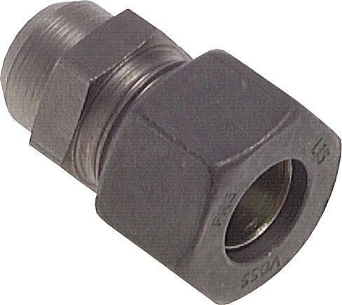 [F2CRR] Racor recto de acero fosfatado 22L y 27mm con extremo para soldar 160 bar ISO 8434-1