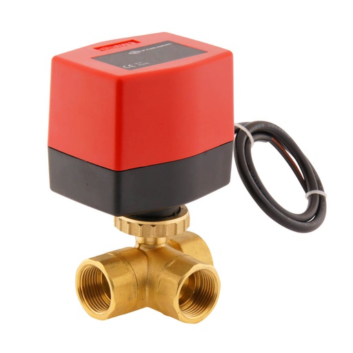 [BW3-034-AW1-120AC] Electrical Ball Valve BW3 3/4'' 3-way 120V AC 3-point