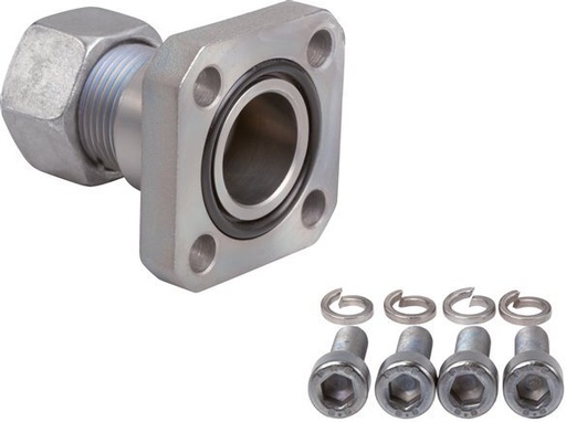 [F2DC5] LK 35 Pump Flange Steel with 12L (M18x1.5)