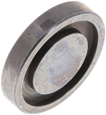 [F2DGJ] 3/4'' SAE Blinde Plaat 3000 PSI Staal ISO 6162