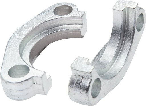 [F2DHE] 1-1/4'' SAE Flange Halves 3000 PSI Stainless Steel ISO 6162-1