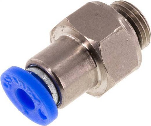 [F2DU6] Clapet anti-retour à poussoir 4mm & G1/8'' mâle laiton/PBT 0.2-10bar (3-145psi) Filetage-Tuyau