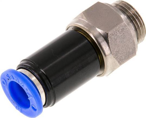 [F2DVC] 10mm & G3/8'' Swivel Joint Push-In-Male Threads Nickel-Plated Brass/PBT NBR Rotatable