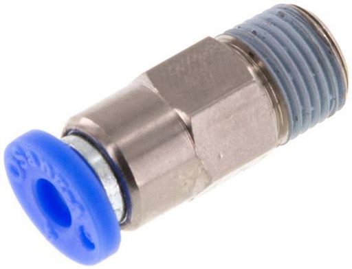 [F2DWM] Clapet anti-retour à poussoir 4mm & R1/8'' mâle en laiton/PBT 0.2-10bar (3-145psi) Filetage de tuyau