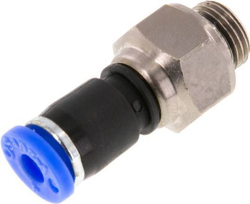 [F2DZF] 4mm & G1/8'' Swivel Joint Push-In-Male Threads Nickel-Plated Brass/PBT NBR Rotatable