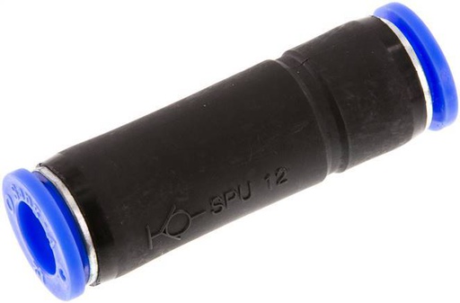 [F2E2D] Push-In Fitting 12mm Auto Shut-Off Brass/PBT 0-10bar (0-145psi)