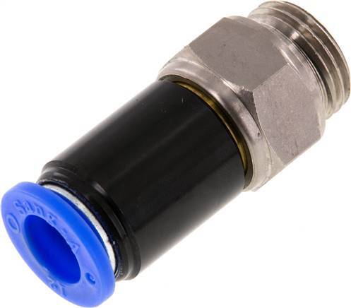 [F2E7Z] 12mm & G1/2'' Joint pivotant Filetages mâles à enfoncer Laiton nickele/PBT NBR Rotatif