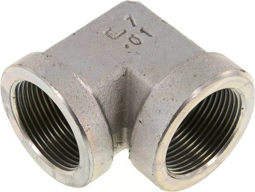 [F2EC6] 90deg Angled Fitting G1 1/4'' Female High Pressure Steel 160bar (2248.0psi) Hydraulic