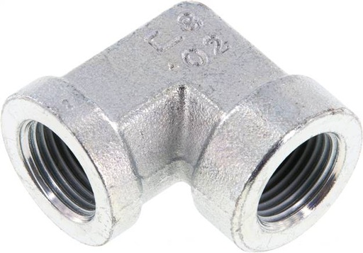 [F2EC9] 90deg Angled Fitting G1/2'' Female High Pressure Steel 225bar (3161.25psi) Hydraulic